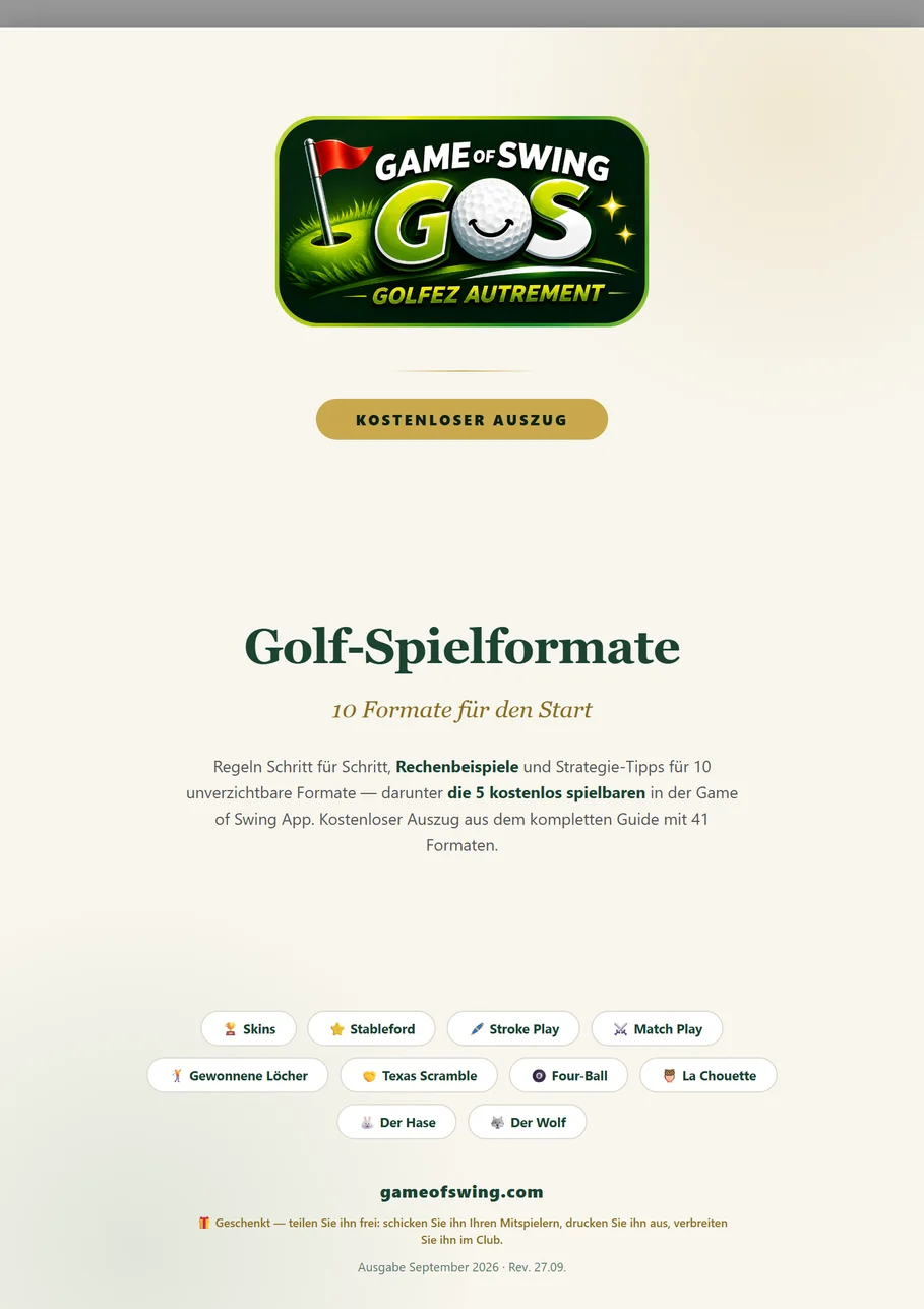 Titelseite der kostenlosen Leseprobe — 10 Spielformen für den Anfang